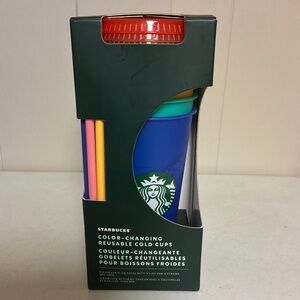Starbucks Color-Changing Cold Cups Set of 5 New in Box